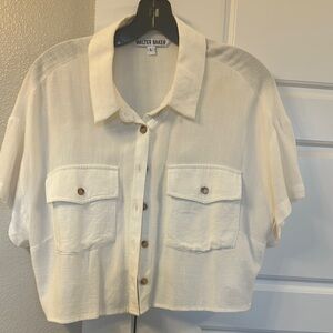 Walter Baker Cream Button-Up Shirt